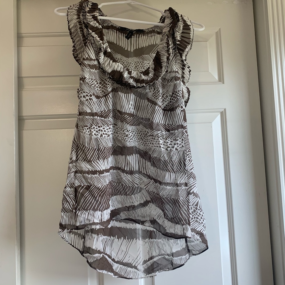bcbgmaxazria sleeveless blouse size s